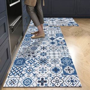 IKAMA American Kitchen Crystal Velvet Floor Mats Are Water-Absorbent Anti-Slip Oil-Proof Washable And Disposable For Home Decor