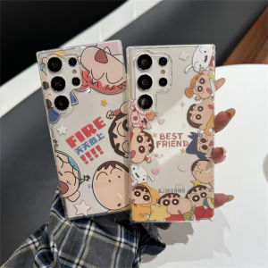 New Phone Case Samsung Galaxy S25 S24 S23 S22 S21 + Ultra FE Plus 5G Hot Fashion Trend Creative Rabobo Crayon Shin-chan Casing Couple Shockproof Soft Back Cover 2025