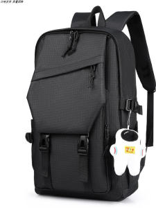 Waterproof Nylon Korean Style Travel Laptop Backpack Large Capacity Student Bookbag Mens 2025 New Model Business Casual