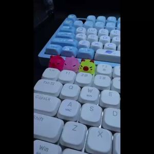 Keycaps Hình Chú Lợn Dễ Thương Cho Bàn Phím Cơ Cherry MX Axis Tương Thích Chiều Cao R4 Trang Trí Bàn Phím Cá Nhân Hóa