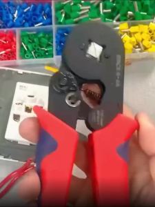 400PCS  Wire End Ferrules Terminals or Ferrule Crimping Tool Kit AWG23-7 Self-adjustable Ratchet Wire Crimping Tool Kit