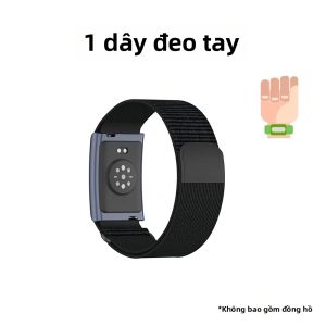 Amazfit Helio Nylon Weave Arm/Dây Đeo Cổ Tay Có Thể Điều Chỉnh Dây Đeo Thoáng Khí Có Móc & Vòng Phụ Kiện Thông Minh Dành Cho Thiết Bị Theo Dõi Sức Khỏe