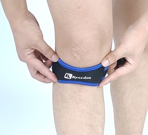 Patella Knee Pad Support Brace Wrap Pereda Nyeri Pelindung Deker Lutut Running Fitness Gym Olahraga
