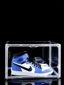 Stackable Shoe Box Transparent Shoe Rack Big Capacity Magnetic Acrylic Display Storage Space Saving Shoes Cabinet