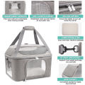 Dog Backpack Breathable Pet Portable Foldable Carrier Bag Travel Airline Approved Transport Bag For Small Dogs And Cats Outgoing. 