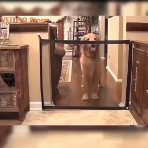 Dogs Cats Pet Safety Fence Baby Gate Fence Magic Folding Fence Pet Indoor Barrier Door