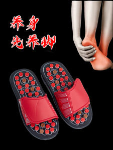 Masseuse รองเท้าแตะนวดผู้ชายผู้หญิงภายในบ้าน ฤดูร้อน รองเท้าแตะบําบัดเท้าแบบกรวดด้านล่างแบน สไตล์เกาหลี วัสดุ EVA