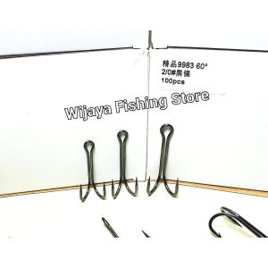 Mata Pancing Double Doble Hook Pohu 9983 60 derajat PER PCS