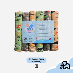 Bedong Bayi Motif 6Pcs Jumbo 120x90 Cm SNI Super Premium
