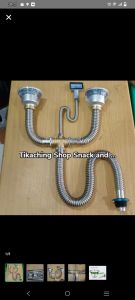 selang cuci piring doubel ( 2 lobang ) anti tikus set + afur komplit