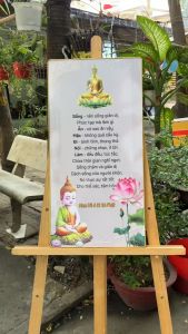 Tranh Lời Dạy Của Phật chất liệu in vải canvas dày dặn cao cấp