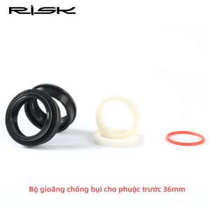RISK Xe Đạp Phuộc Trước Chống Bụi Vòng Kín Hệ Thống Treo Sửa Chữa Phần Hợp Kim 32mm/34mm/35mm/36mm Phụ Kiện Xe Đạp Dành Cho Xe Đạp Leo Núi