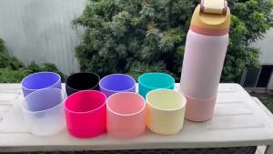 1Pc Silicone Boot For Water Bottle Anti-Slip Bottom Cover Bottom Protector Protective Bottom Base Coaster Flask 7.5cm/2.95in.
