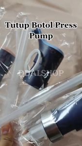 Tutup Botol Pump Push Bottle Saos Kecap Sirup Ring Stainles and Plastic Pencetan Botol