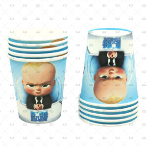 Cartoon Baby Bossing Theme Birthday Party Decoration Supplies Cup Plate Balloons Banner Photography Props Background Kids Gifts