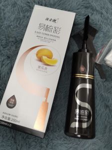 Han Jin Liang Hair Dyeing Agent Plant Coloring Hair Dyeing Cream Hair Dyeing Comb Easy to Use Gold Content for Normal Hair