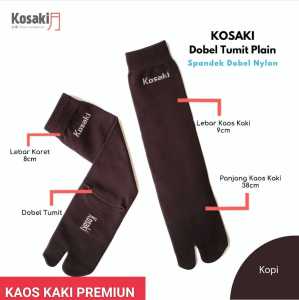 KOSAKI Plain M Kaos Kaki Muslimah Kaos Kaki Jempol - Coklat Tua