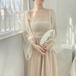 Áo Khoác Ngoài Voan Chống Nắng Cho Nữ Có Tất Có Thể Tháo Rời Phong Cách Mùa Hè Mới Áo Khoác Ngắn Mỏng Đa Năng Lý Tưởng Cho Các Bữa Tiệc