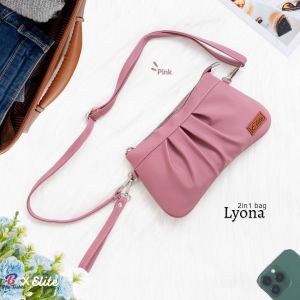 tas selempang wanita lyona 2in1 bag elite by biru tsabita