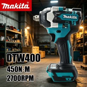 Makita | Makita 18V DTW400 450NM Brushless Electric Tools Impact Wrench 1/2 In Screwdriver Cordless Torque Electric Drill Power Tool