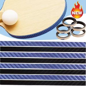 8 cái vợt tennis cạnh sợi carbon Dải bảo vệ tự dính vợt bóng bàn bảo vệ bên đàn hồi dày băng cạnh