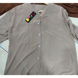 HEVA CRINCLE RAYON kemeja wanita blouse