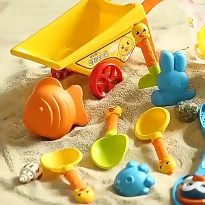 Đồ Chơi Xúc Cát Đi Biển Mùa Hè 14 Chi Tiết Vịt Vàng Chim Cánh Cụt - Đồ Chơi Đi Biển Đồ Chơi Cho Bé Trai Bé Gái