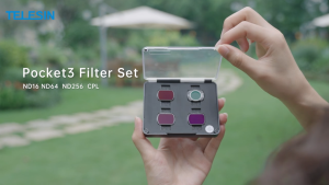 TELESIN 4pcs CPL ND16 ND64 ND256 Magnetic Filter Lens Kit for DJI Pocket 3 Camera