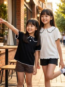 Collar Ice Silk Thin Short Sleeve T-Shirt