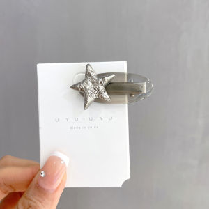 Transparent Crystal Jelly Star Hair Clips Womens Gentle Front Bangs Hair Accessories Hairpins Korean Style Fashion Jewelry
