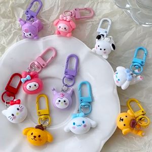 🔥IVY Cute Three-dimensional Sanrio Key Chain Ins Sweet Schoolbag Pendant Creative Student Gift