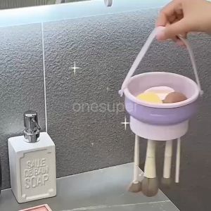 Tomorrw.TH ที่ล้างแปรงแต่งหน้า ชามซิลิโคนล้างแปรงแต่งหน้า 3 In 1 อ่างซิลิโคนล้างแปรงแต่งหน้า พับได้ ตากได้ วัสดุซิลิโคน ปลอดภัยต่อการใช้งาน อ่างซิลิโคนล้างแปรง