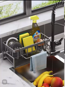 Kitchen Sink Organiser | with Cloth Hanger | with Utensils Hanger | Stainless Steel Material <<SHIP 24HR> #29