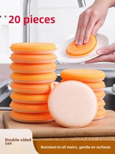 Thickened Double-Sided Non-Stick Oil Dishwashing Sponge Block Magic Kitchen Cleaning Tool Sponge Brush Pot Cleaning Gadget