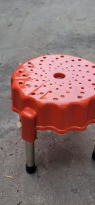 Ghế đôn Thái PHÚC HƯNG PHÁT SG kích thước lùn 28x32cm cao 38x32cm mặt nhựa chân inox.