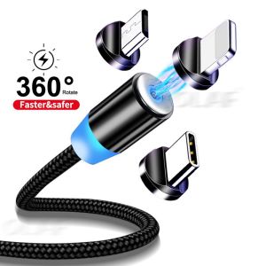 3 in1 Magnetic Charging Cable Usb Cable Wholesale Fast Charging Magnet Charger Usb Cable