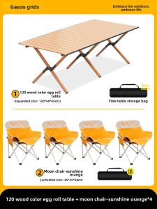 GESHU | Foldable Portable Camping Table and Chairs Set