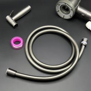 Ống Dẫn Nước Vòi Sen PVC Chịu Áp Lực Cao Linh Hoạt Dài 59 & 78 Khớp Nối Phổ Thông G1/2 Dùng Cho Phòng Tắm