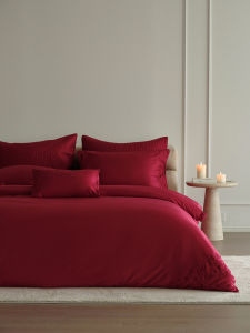 Wedding Red Embroidered High-quality Long Staple Cotton Bedding Set