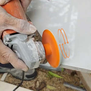 Integrated Stone Trimming/Polishing Disc For M14 Angle Grinder Dry Polishing Marble Ceramic Tile Chamfering Grinding Edge 150#