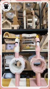 คอนโดแมวฟลามิงโก้ บ้านแมว สีพาสเทลน่ารัก คอนโดแมว