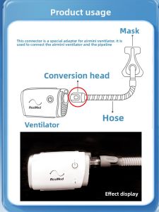 Mini Air Respirator Machine Special Conversion Adapter Breathable Snore Prevention Device Home Health Care Equipment