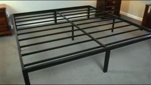 160X200 Divan Dipan Tempat Tidur Besi - Hitam Bed Ranjang Besi Perabot Tidur Furniture Kamar Tidur