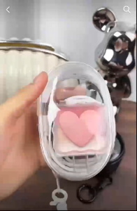 Mini Bag Pouch Penyimpanan Kabel  Pouch Aesthetic Transparan Serbaguna / Tempat Kotak Penyimpanan Kabel Data Bening Gantungan Tas