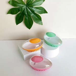 Godote Ai Pet Bath Brush for Cats and Dogs Hair Removal Brush Cat CleaningPet Supplies