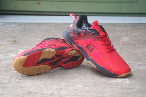 sepatu badminton RS jf rainforce speed merah terbaru