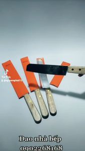 Dao inox thái thịt gọt hoa quả Jin Li thái thịt gọt hoa quả siêu bén tay cầm cán gỗ