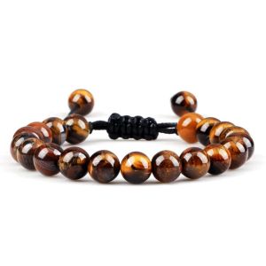 GELANG BATU TIGER EYE / SPAH ORIGINAL STONE 4MM 6MM 8MM / GELANG TANGAN