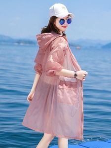 New 2025 Guangzhou Thirteenth Factory Ice Silk Sun Protection Clothing Summer Outerwear Street Style Loose Fit Long Sleeve Hooded