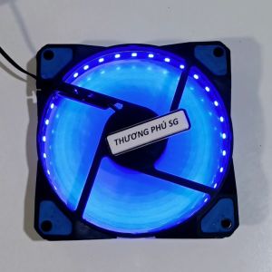 Quạt Fan Case 12Cm X 12Cm X 2.5Cm / Điện áp DC 12V (Led Xanh)
